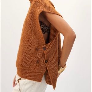 Side-Button Turtleneck Vest Anthropologie